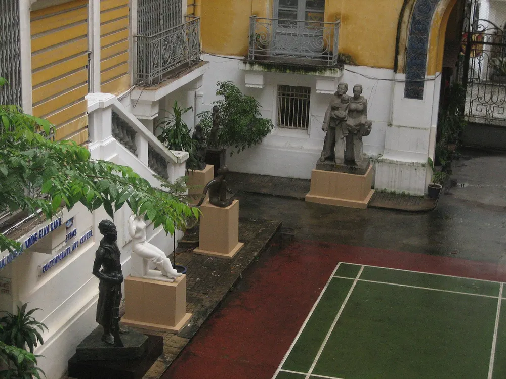 Courtyard of the Ho Chi Minh City Museum of Fine Arts seen from above