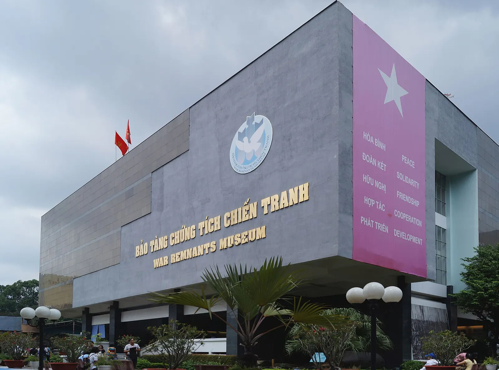 Front of the War Remnants Museum in Ho Chi Minh City