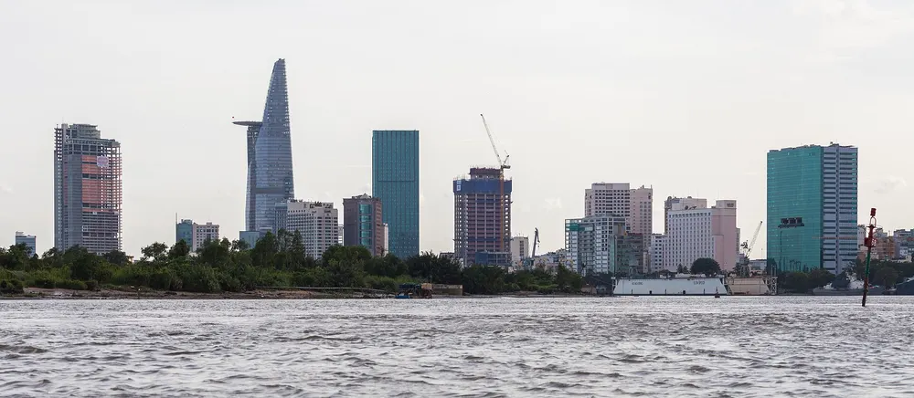 Ho Chi Minh City skyline across the Saigon River